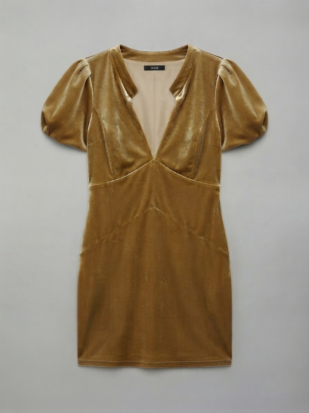 Theme Gold Velvet Party Dress
